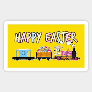 Easter Steam Train Railroad Enthusiast Magnet